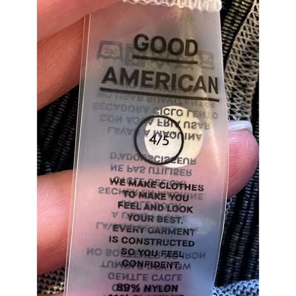 Good American White And Gray Striped High Rise Seamless Ribbed Legging XL-XXL‎ - Picture 6 of 10